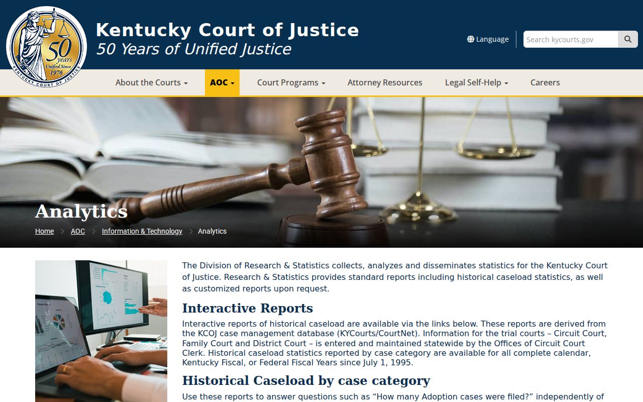Casey County criminal court case analytics resources
