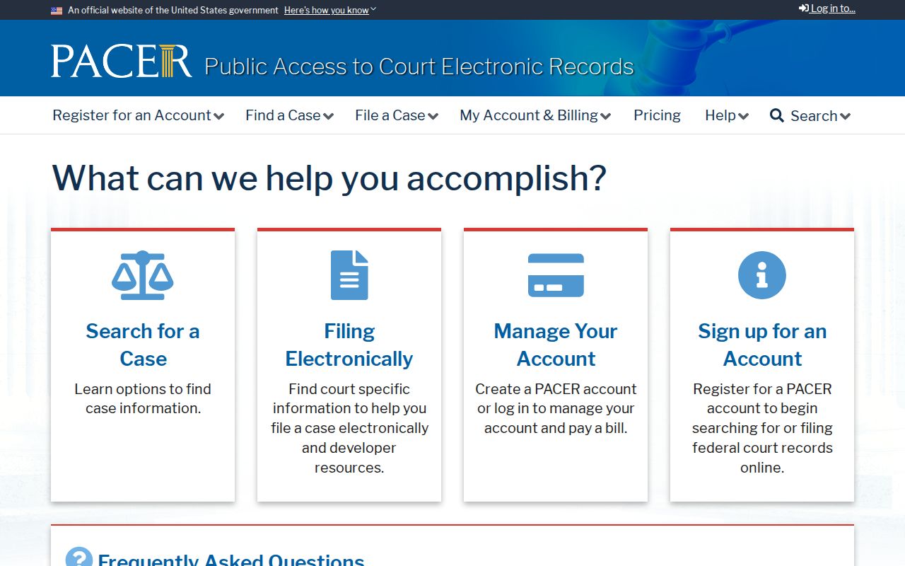 Federal PACER layer for Casey County criminal records